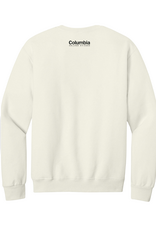 Manifest Columbia Logo Crewneck in Sweet Cream Heather, Design by Sara-Beth Ramsey
