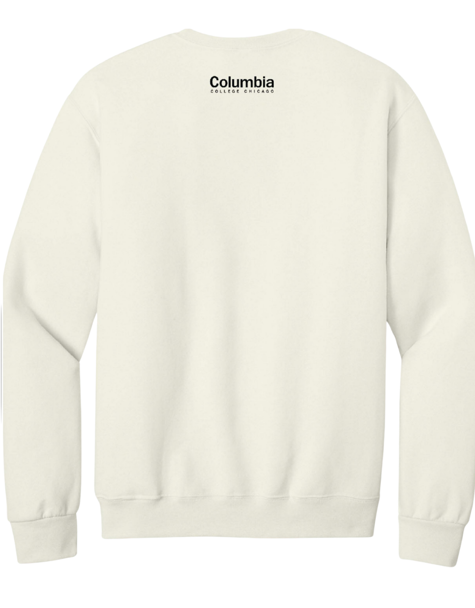 Manifest Columbia Logo Crewneck in Sweet Cream Heather, Design by Sara-Beth Ramsey