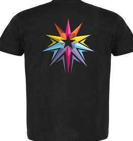 Manifest Columbia Logo T-Shirt in Black, Design by Sara-Beth Ramsey