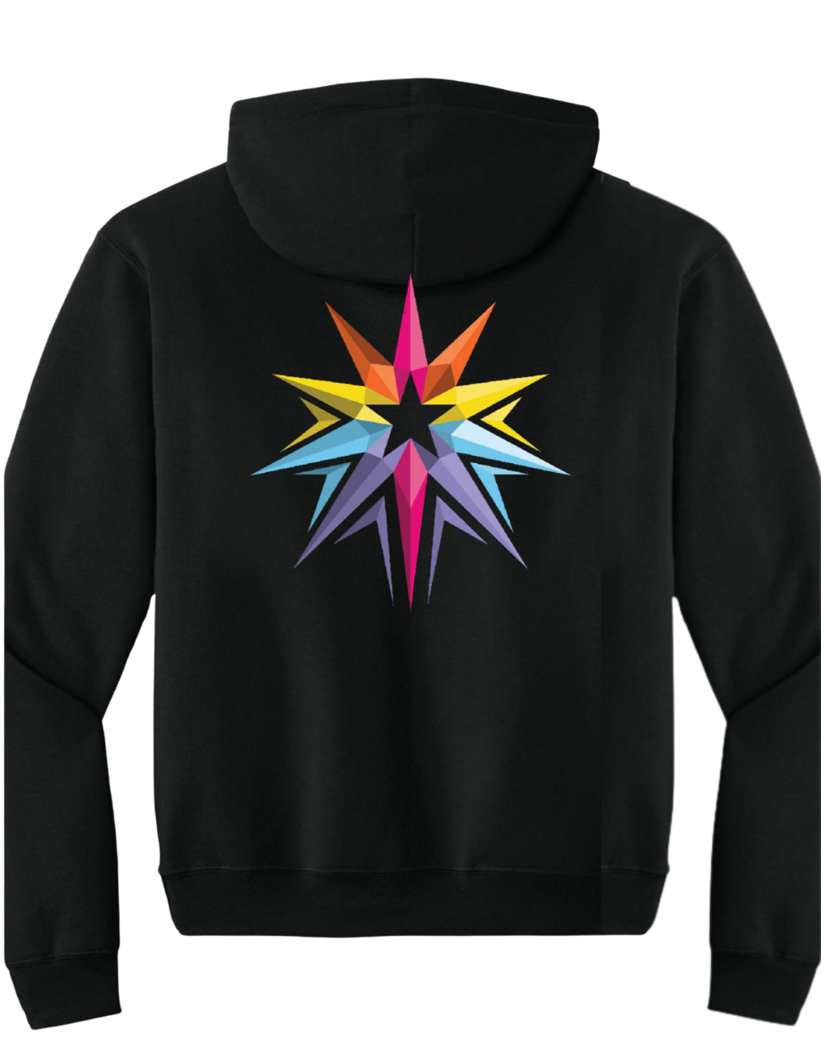 Manifest Columbia Logo Hooded Sweatshirt in Jet Black, Design by Sara-Beth Ramsey