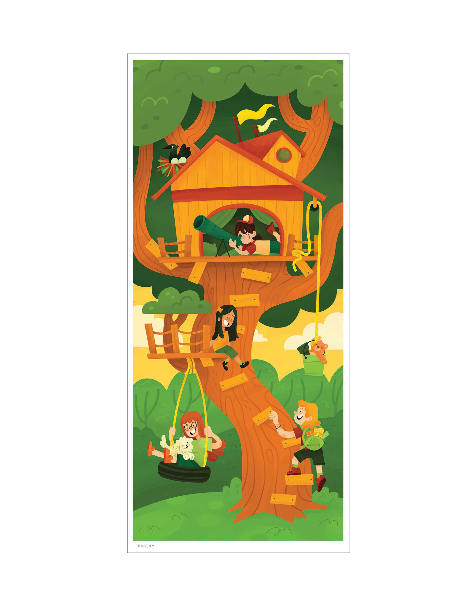 Illustration Poster Print by El Carrel