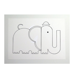 Ivan Brunetti "Elephant" Illustration by Ivan Brunetti