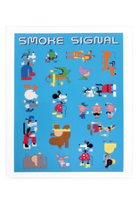 Ivan Brunetti Set of 2 “Smoke Signal” (front + back) digital prints by Ivan Brunetti