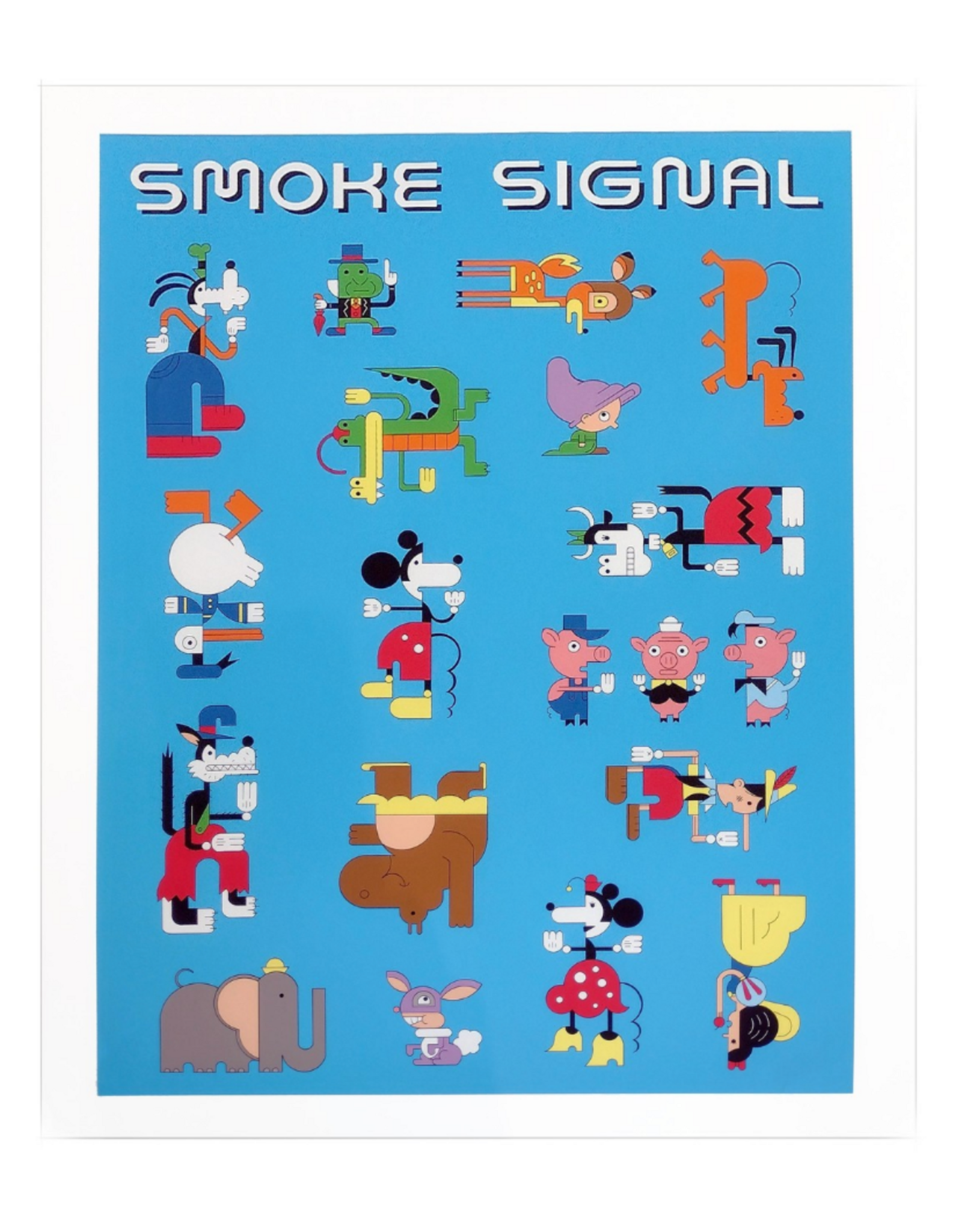Ivan Brunetti Set of 2 “Smoke Signal” (front + back) digital prints by Ivan Brunetti