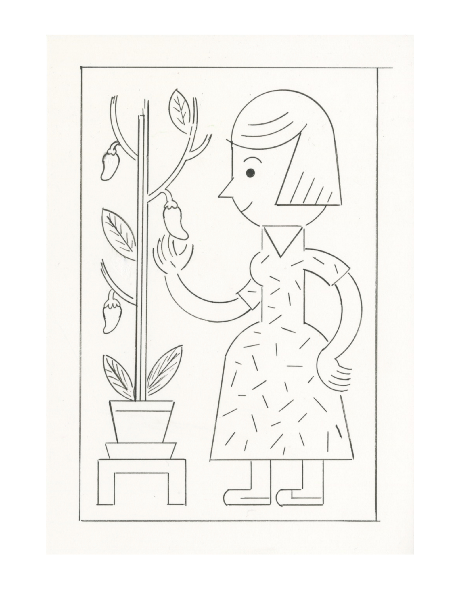 Ivan Brunetti 1 - Growing, Illustration by Ivan Brunetti for The New Yorker, Red Peppers, May 4, 2026