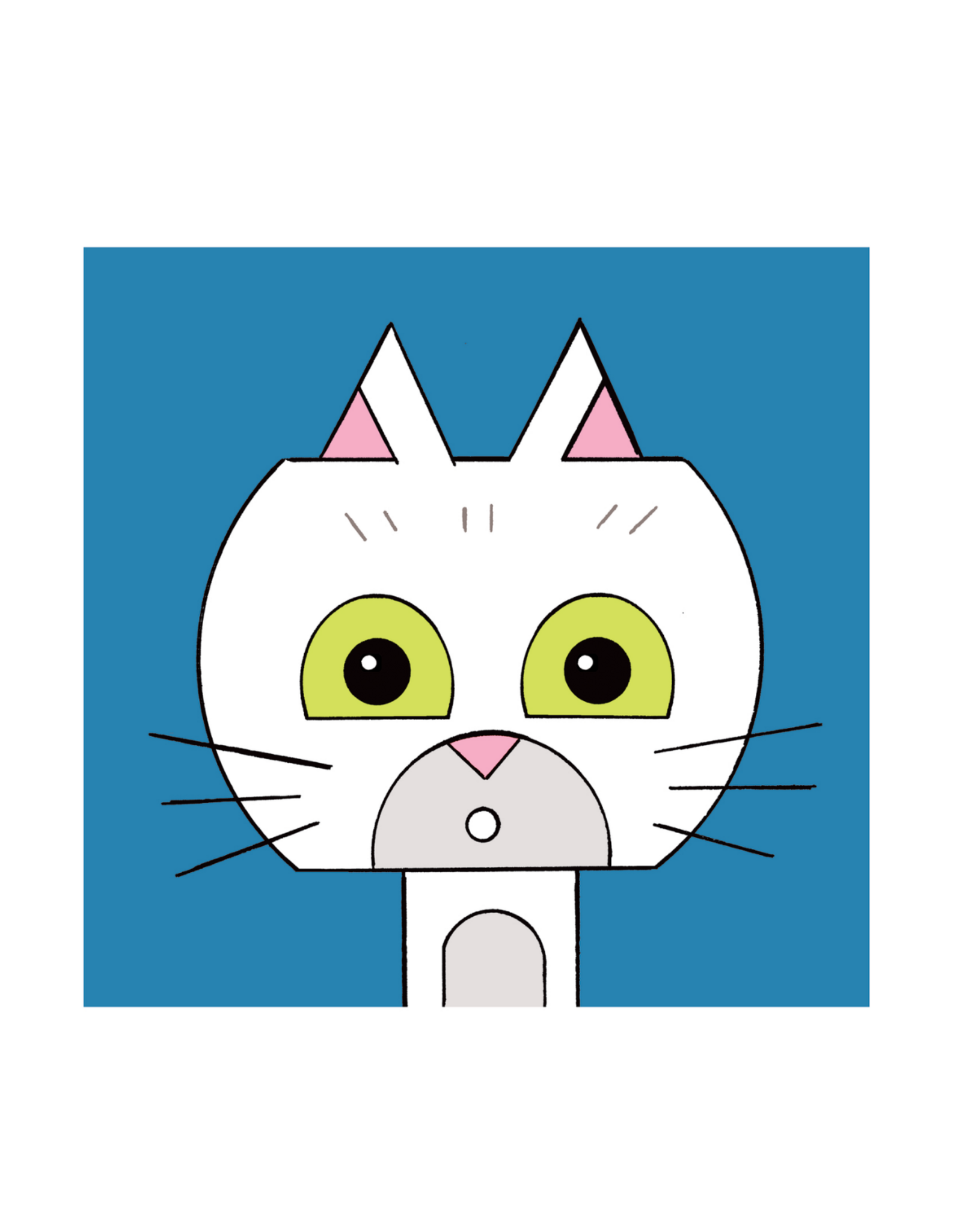 Ivan Brunetti Cat Enamel Pin by Ivan Brunetti
