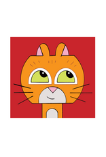 Ivan Brunetti Cat Enamel Pin by Ivan Brunetti