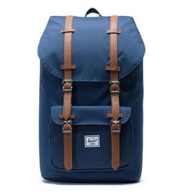 Herschel Sac à dos - Little America - Marin/Cuir Synthétique Marron