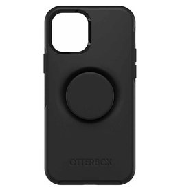 OtterBox Otter + Pop Symmetry Case with Swappable PopTop for iPhone 12/12 Pro - Black