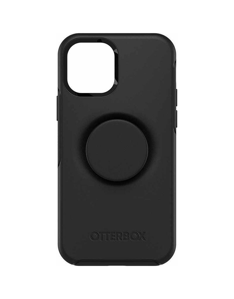 OtterBox Otter + Pop Symmetry Case with Swappable PopTop for iPhone 12/12 Pro - Black