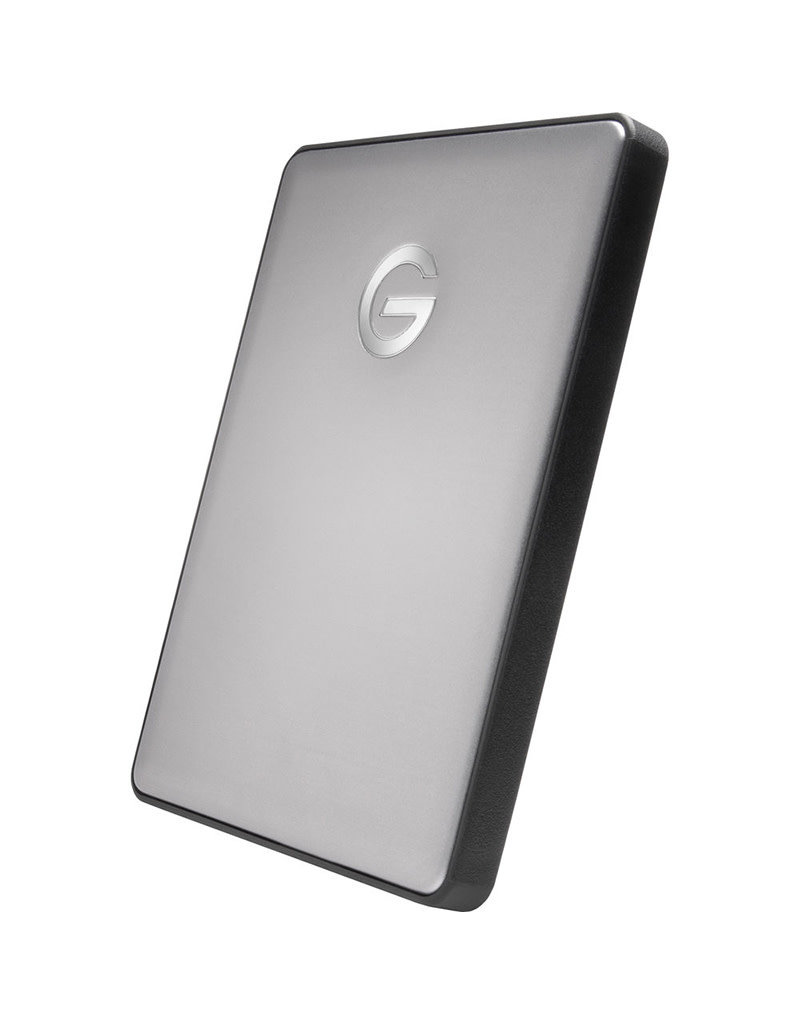 G-Technology Disque dur externe portable G-Drive avec câble USB-C / USB-A - 2 To - Gris