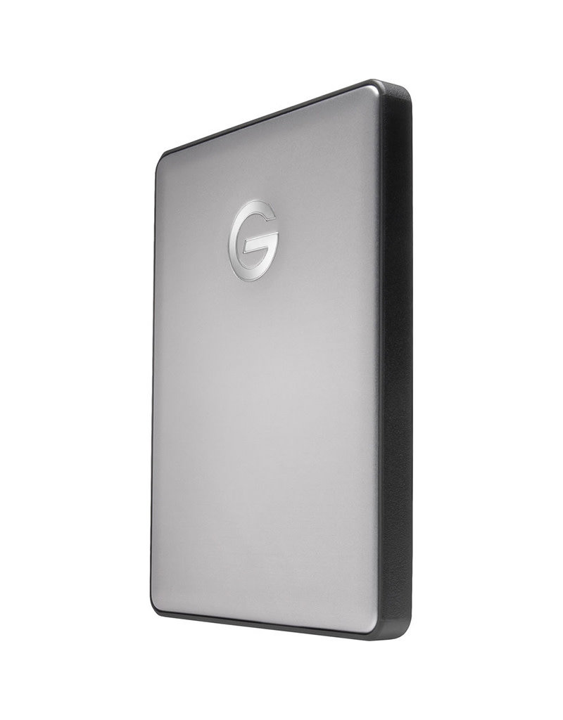 G-Technology Disque dur externe portable G-Drive avec câble USB-C / USB-A - 2 To - Gris