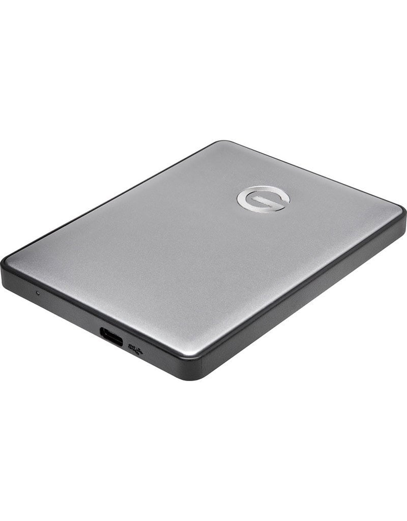 G-Technology Disque dur externe portable G-Drive avec câble USB-C / USB-A - 2 To - Gris