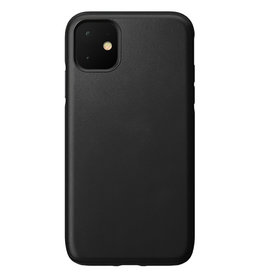 Nomad Rugged Case in Leather for iPhone 11 - Black
