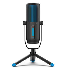 Talk Pro Microphone USB | Sortie USB-C | Cardioïde, omnidirectionnelle, stéréo, bidirectionnel | Taux d'échantillonnage 192 K | Réponse en fréquence 20 Hz-20 kHz | Volume, contrôle du gain, silencieux rapide | Plug & Play