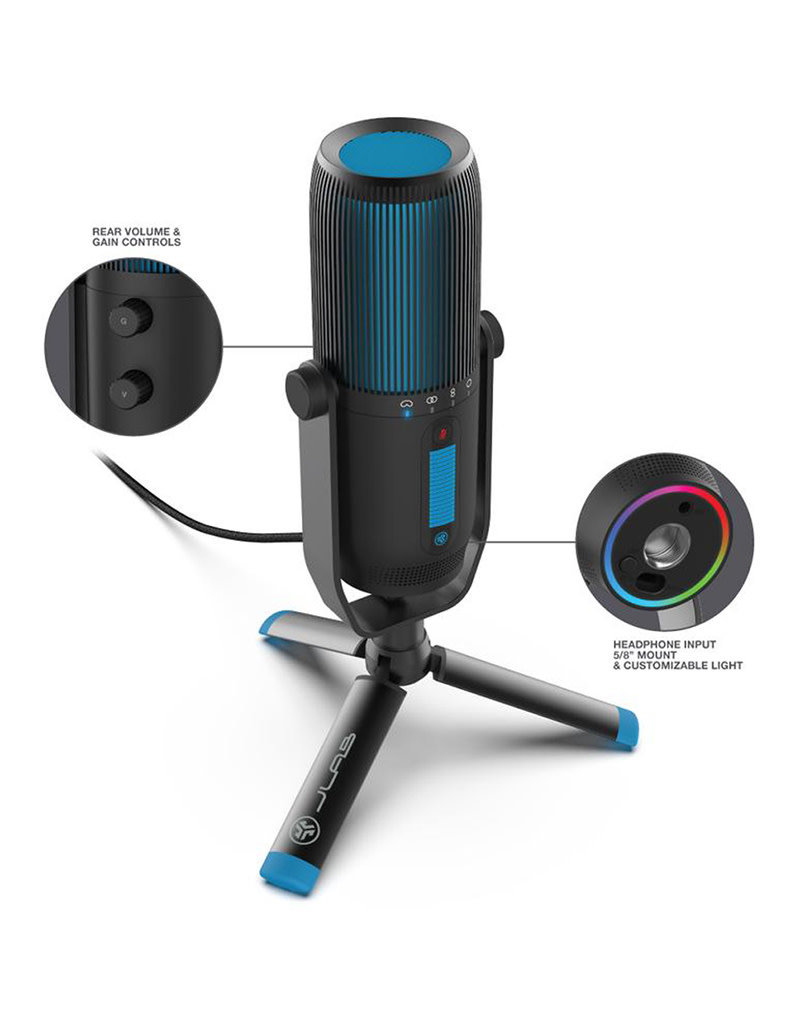 Talk Pro Microphone USB | Sortie USB-C | Cardioïde, omnidirectionnelle, stéréo, bidirectionnel | Taux d'échantillonnage 192 K | Réponse en fréquence 20 Hz-20 kHz | Volume, contrôle du gain, silencieux rapide | Plug & Play
