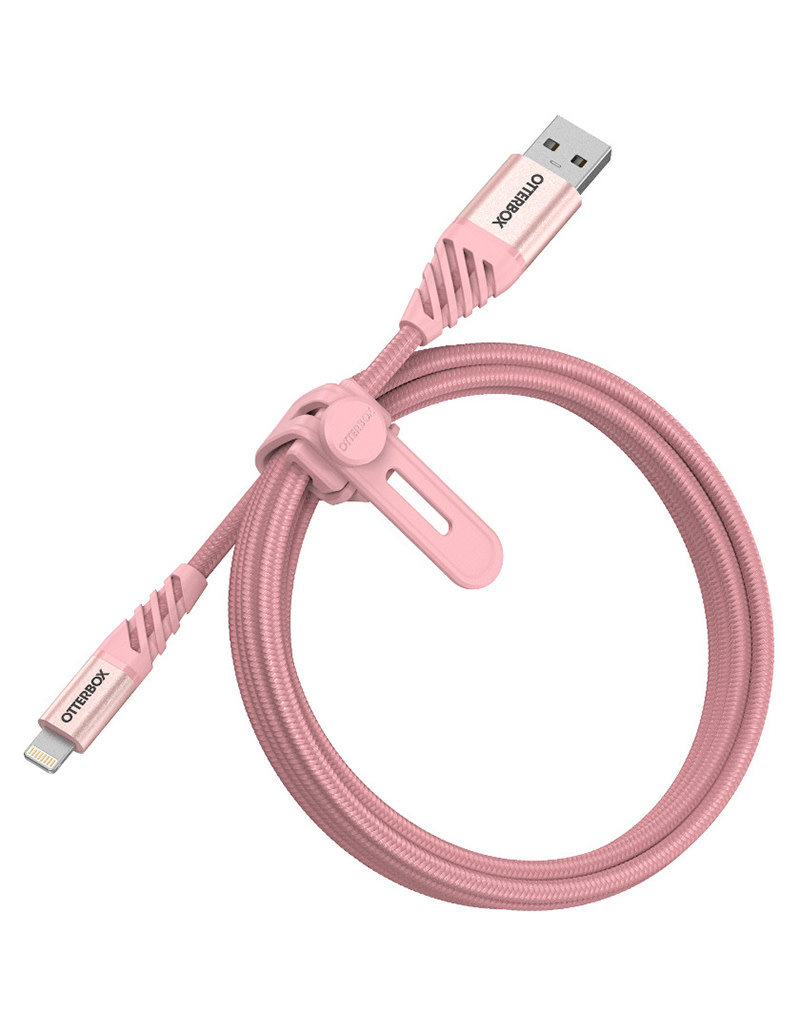 OtterBox Câble de charge/sync Lightning Premium 4 pieds (1.2m) - Rose Argent