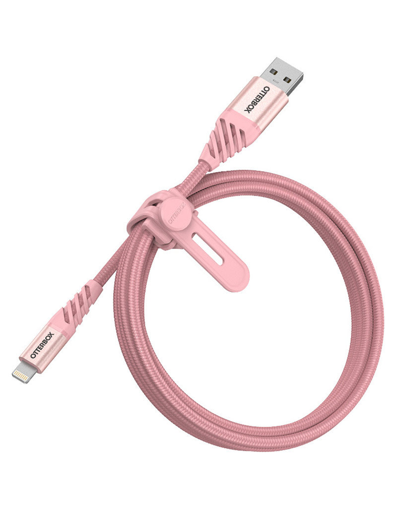 OtterBox Cable Lightning Premium Charge/Sync 4 Feet (1.2m) - Silver Pink