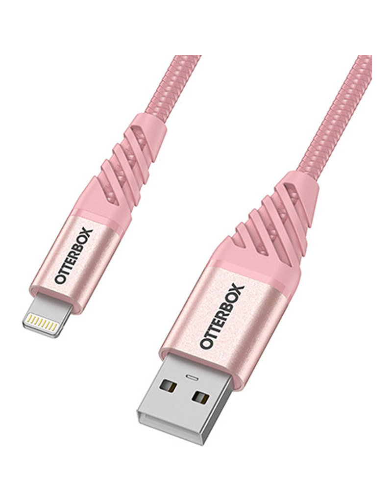 OtterBox Cable Lightning Premium Charge/Sync 4 Feet (1.2m) - Silver Pink