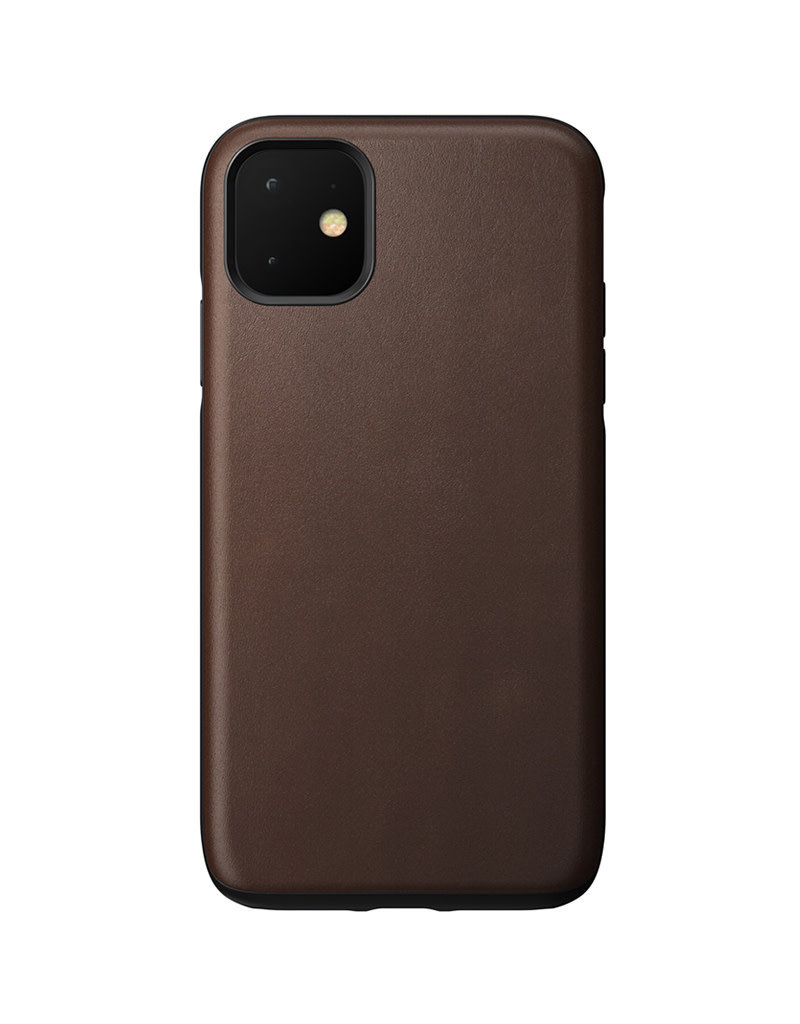 Nomad Étui en cuir robuste pour iPhone 11 - Marron