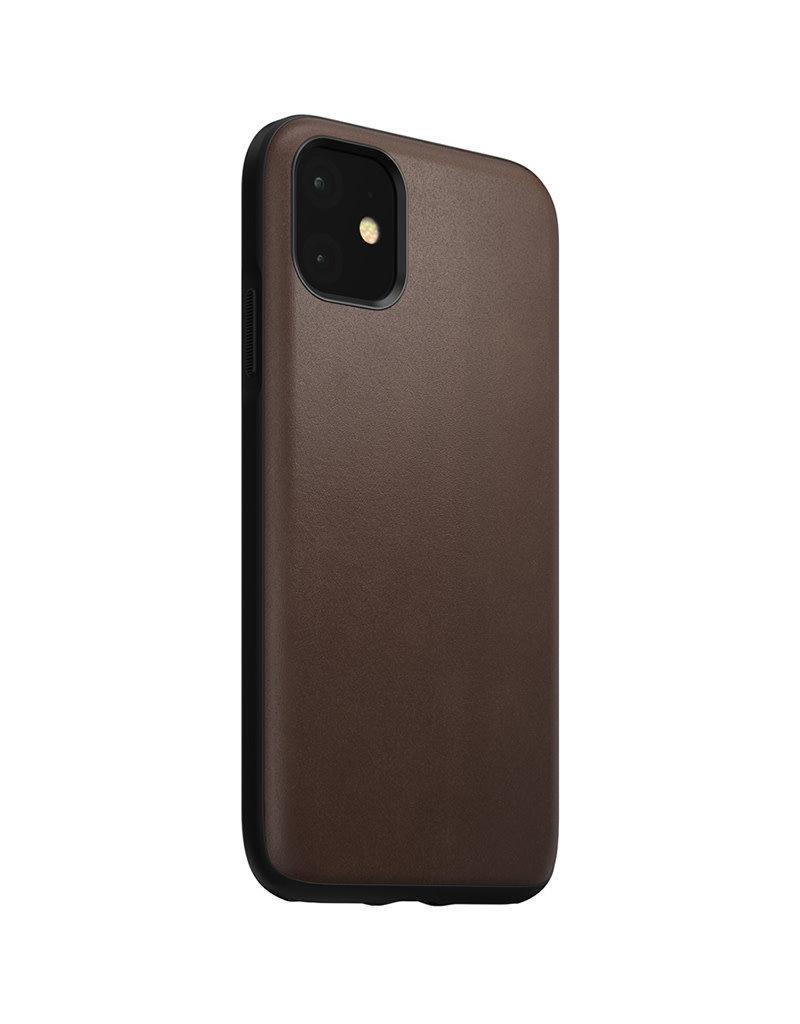 Nomad Étui en cuir robuste pour iPhone 11 - Marron