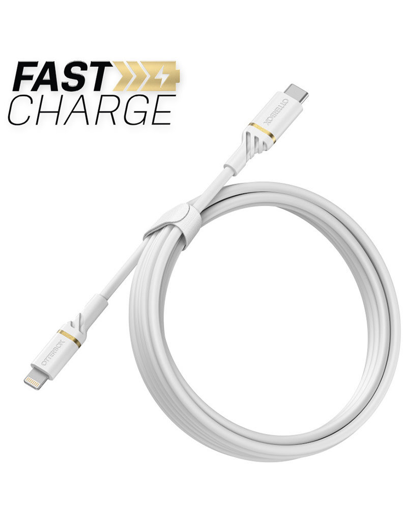 OtterBox Lightning to USB cable-C Quick Charge 6 feet (2m) - White