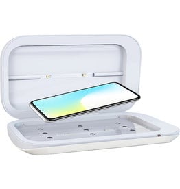 Blu Element Étui désinfectant UV portatif pour téléphone - Blanc