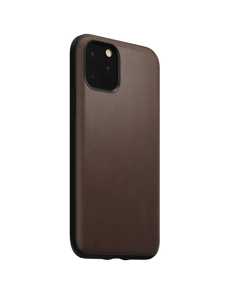 Nomad Leather Protective Case for iPhone 11 Pro - Brown - Le Mac