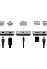 OWC Station d'accueil de voyage OWC USB-C - Gris cosmique