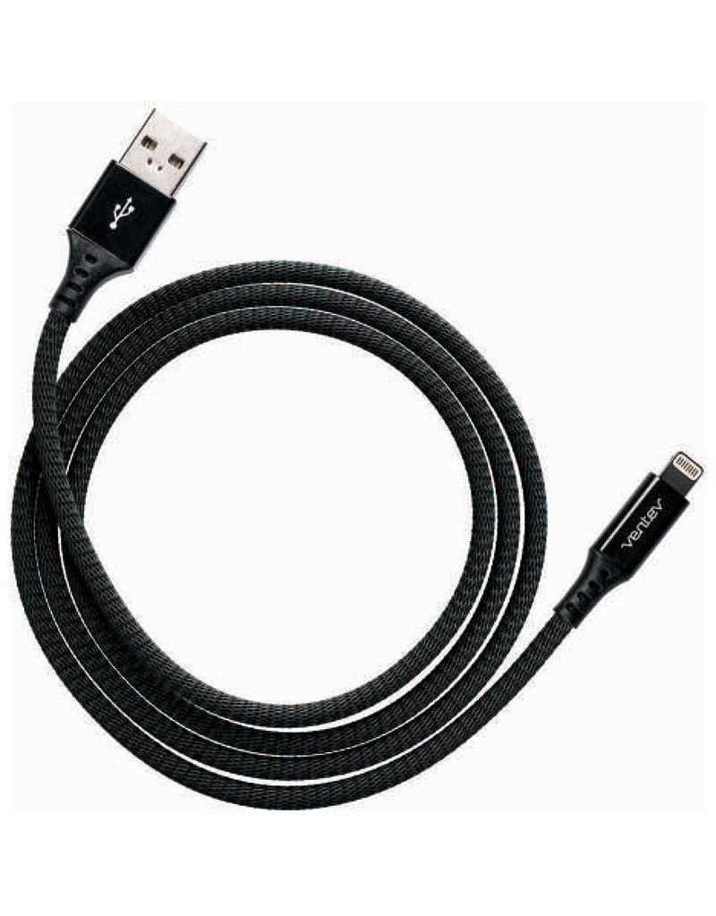 Ventev Charging Cable for iPhone - 4 Feet (1.2m) - Black