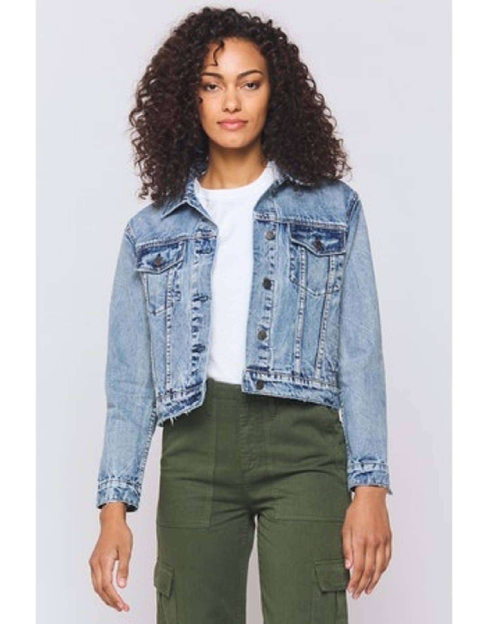 Cropped Denim Jacket - Threadzz Boutique