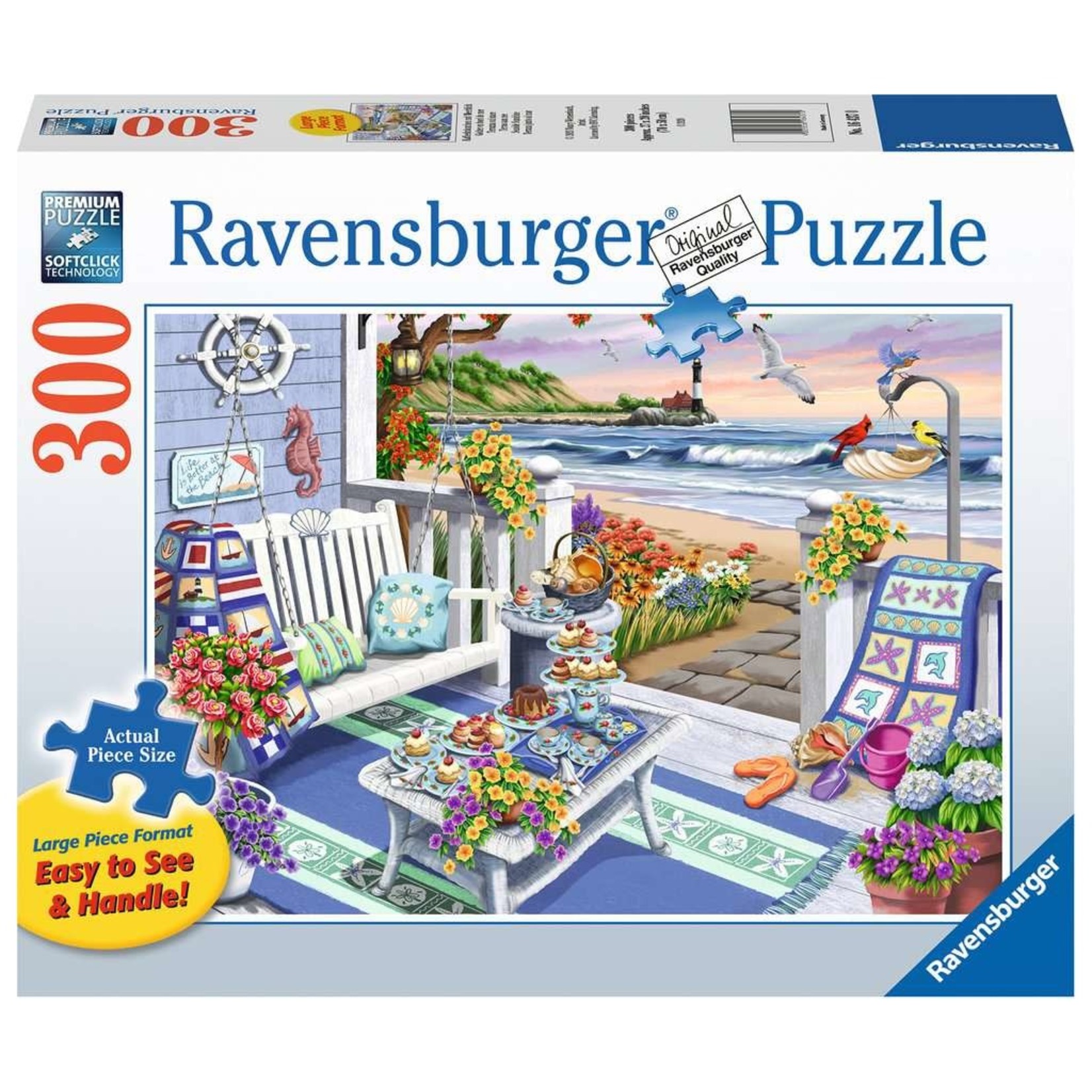 Ravensburger Seaside Sunshine, 300-Piece Jigsaw Puzzle