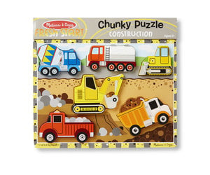 Melissa and doug chunky sales puzzle construction