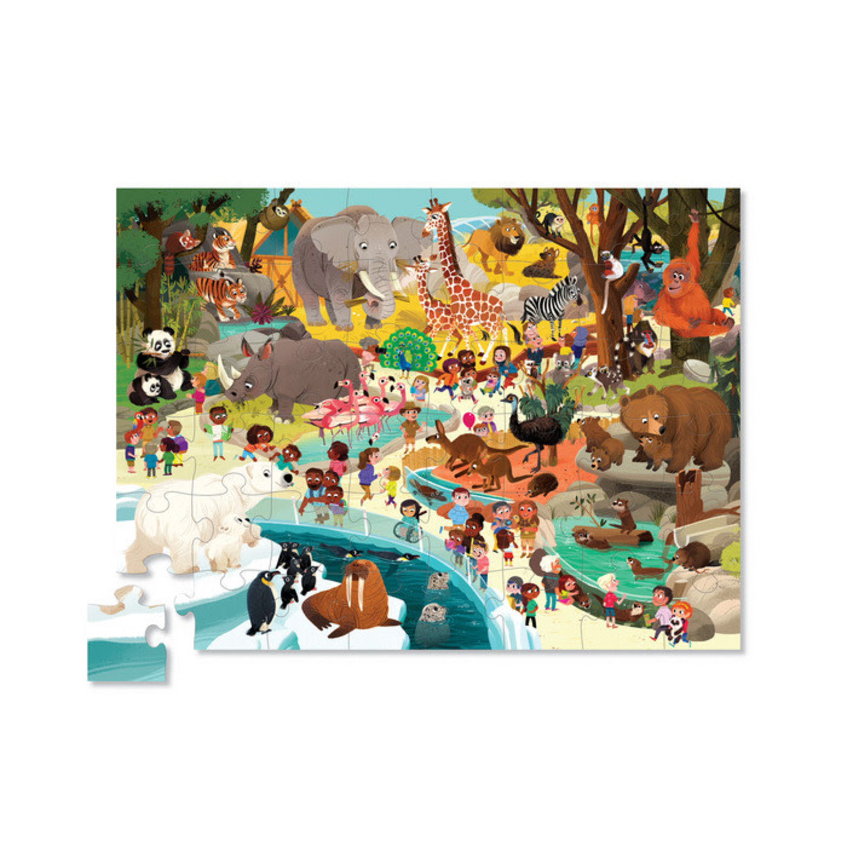 Crocodile Creek Day at the Museum Zoo 48-pc Puzzle
