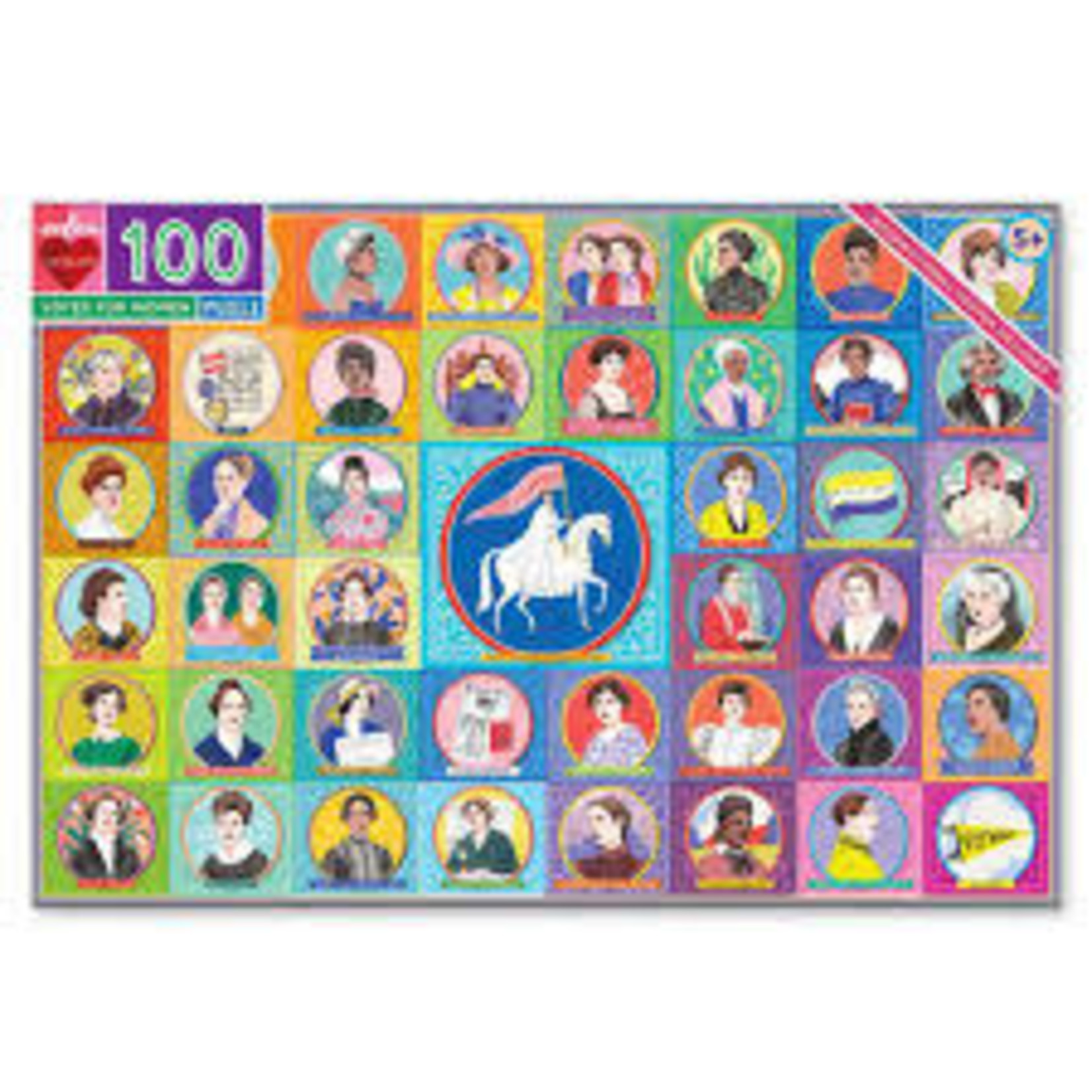 Eeboo Votes for Women, 100-Piece Jigsaw Puzzle