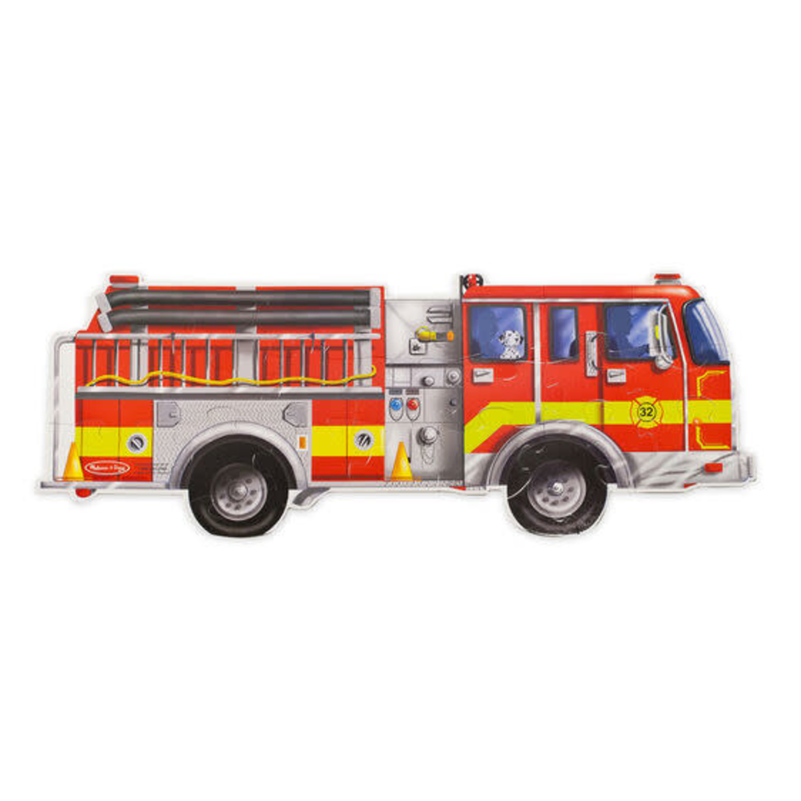 Melissa and Doug Giant Fire Truck Floor Puzzle (24 pieces)