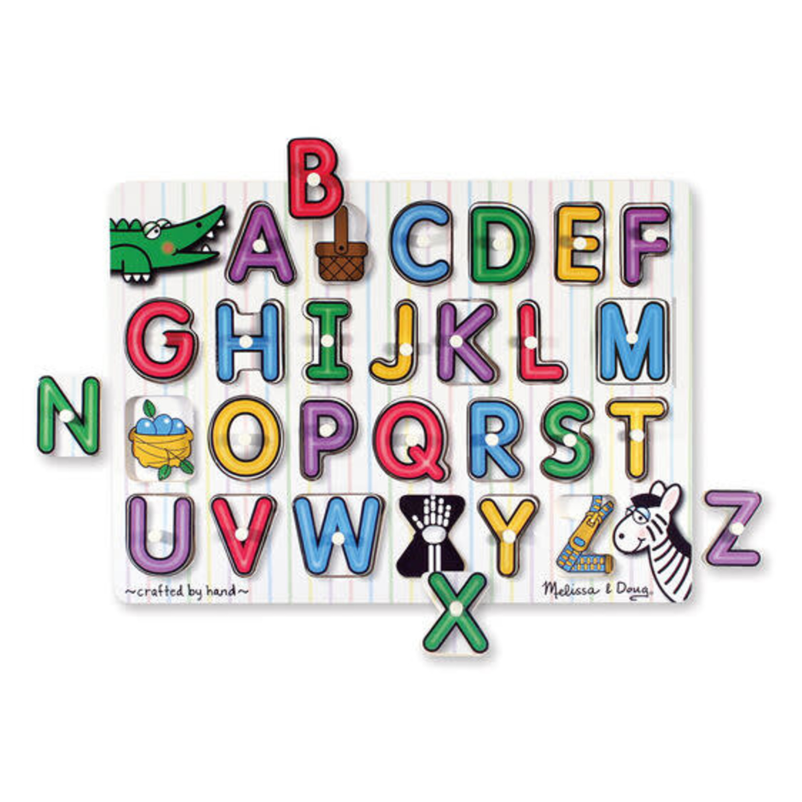 Melissa and Doug See-Inside Alphabet Peg Puzzle