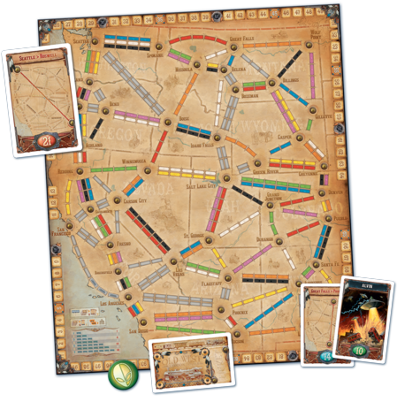 Days of Wonder Ticket to Ride: France & Old West (Expansion)