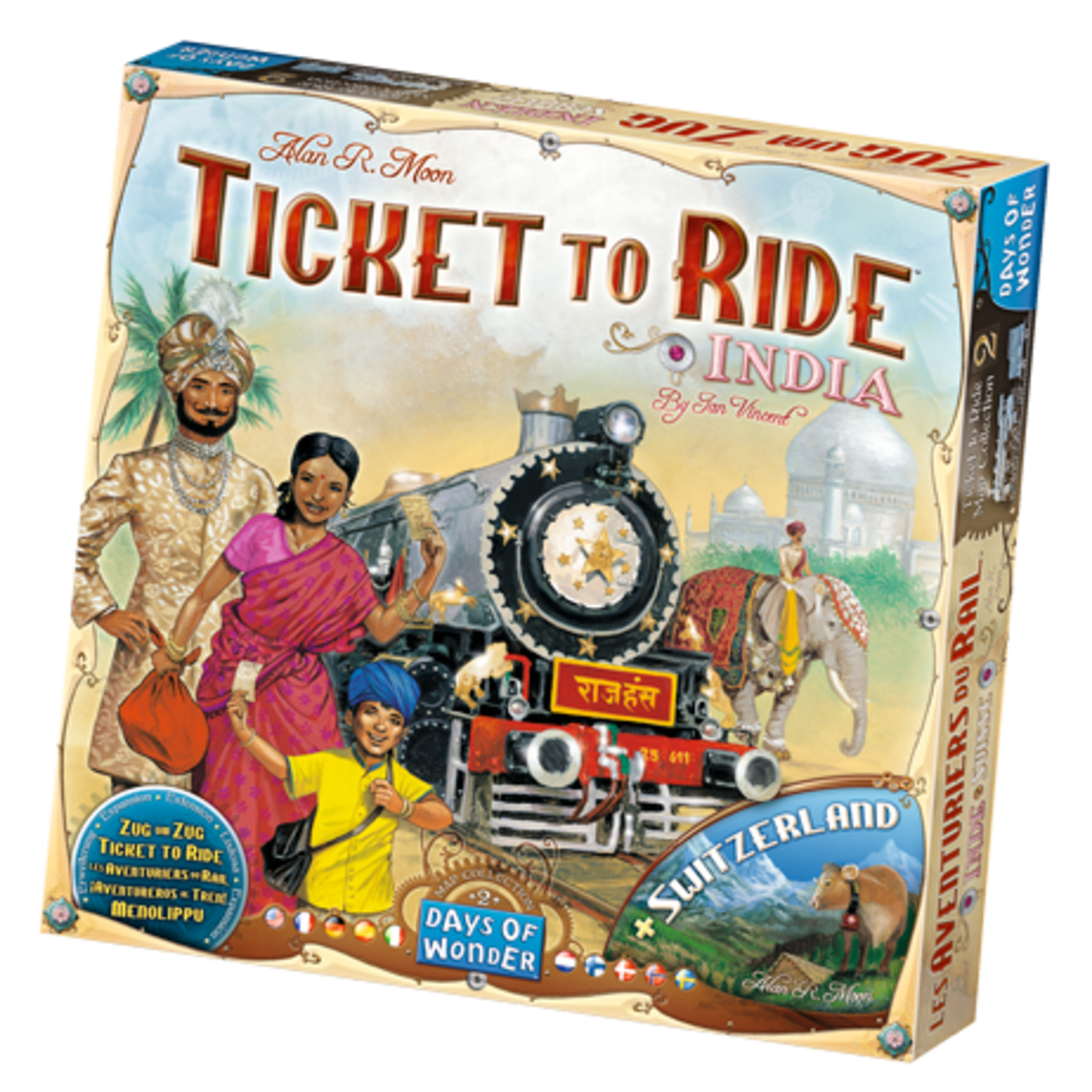 Days of Wonder Ticket to Ride: India & Switzerland (Map Collection, Expansion)
