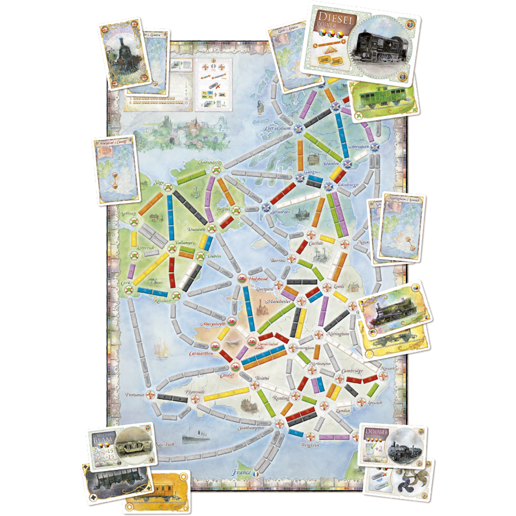 Days of Wonder Ticket to Ride Map Collection: Volume 5 – United Kingdom & Pennsylvania (expansion)