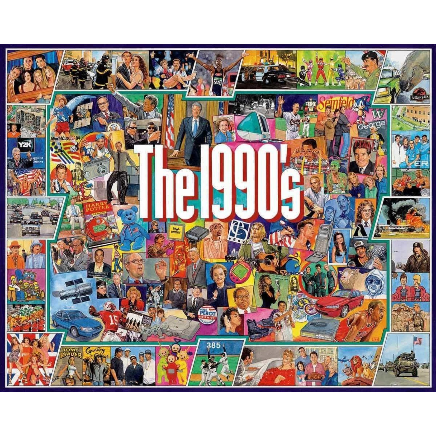 White Mountain Puzzles The Nineties, 1000-Piece Jigsaw Puzzle