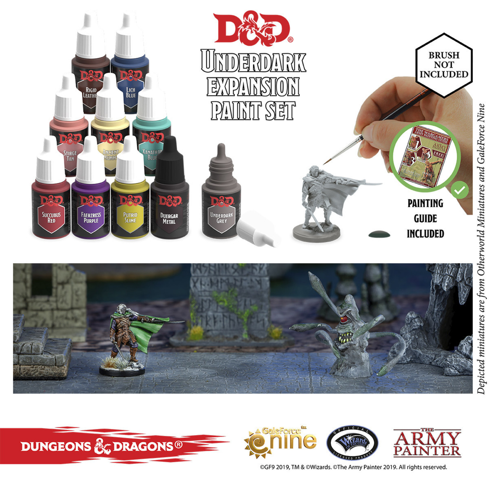 D&D Nolzurs Marvelous Pigments Underdark Paint Set Army Painter