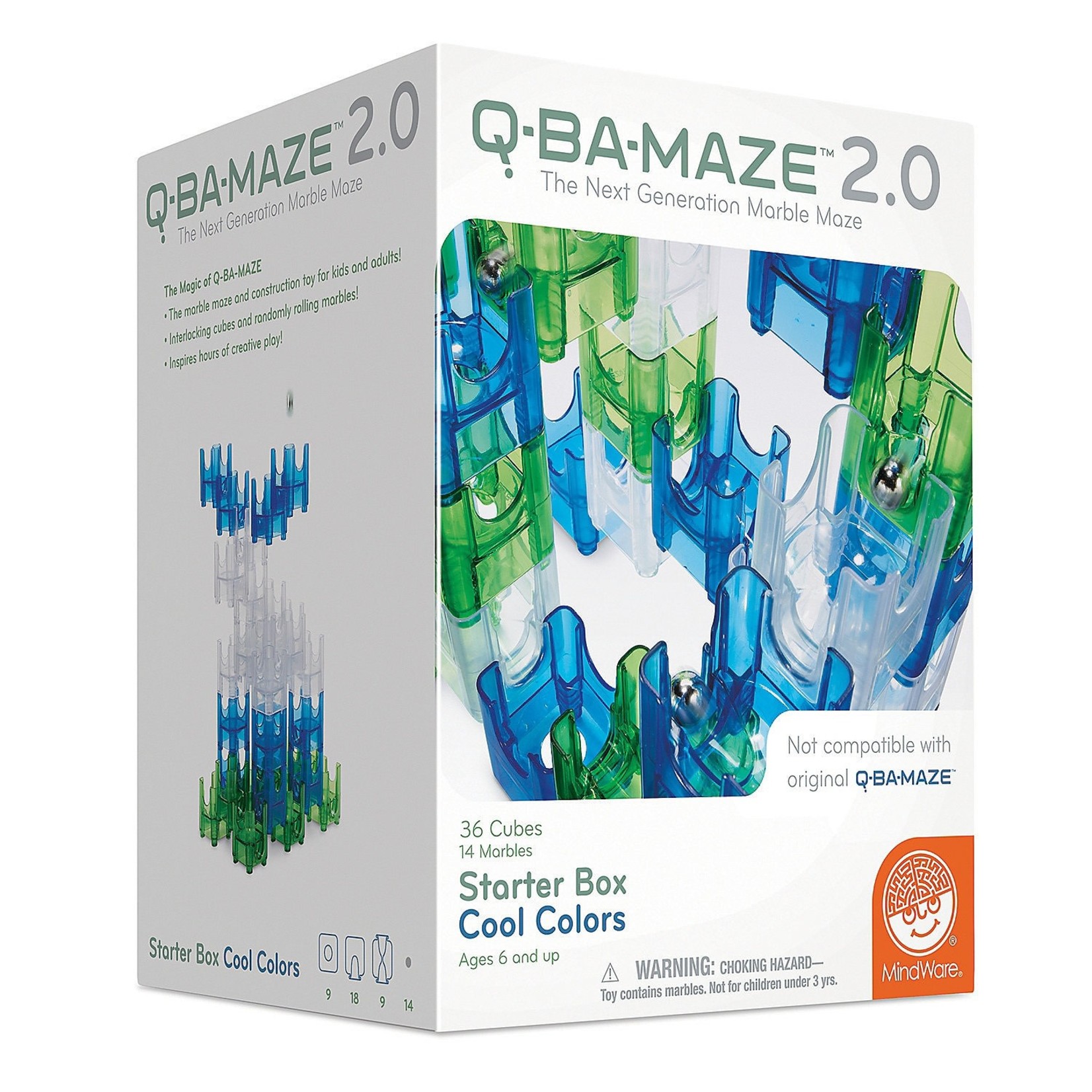 Mindware Q-BA-MAZE  2.0: Starter Box (Cool Colors)