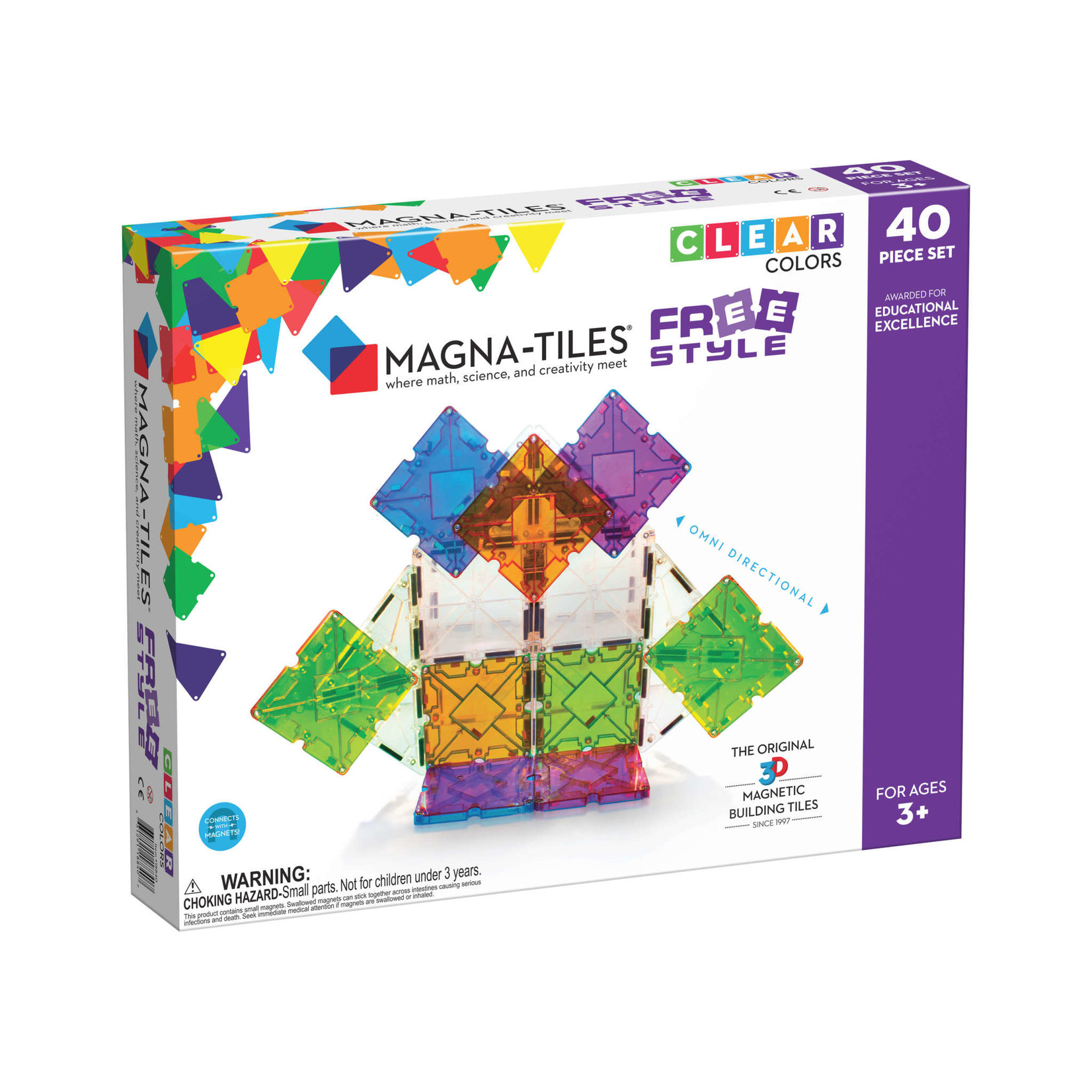 Magna-Tiles Magna-Tiles: Freestyle (40 Pieces)