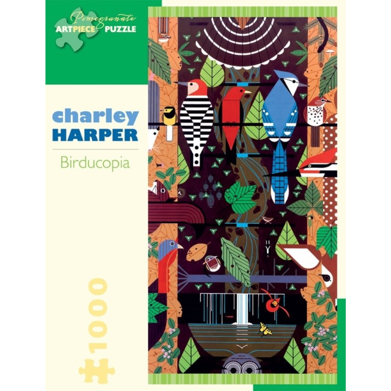 Pomegranate Charley Harper: Birducopia - 1000 Piece Jigsaw Puzzle