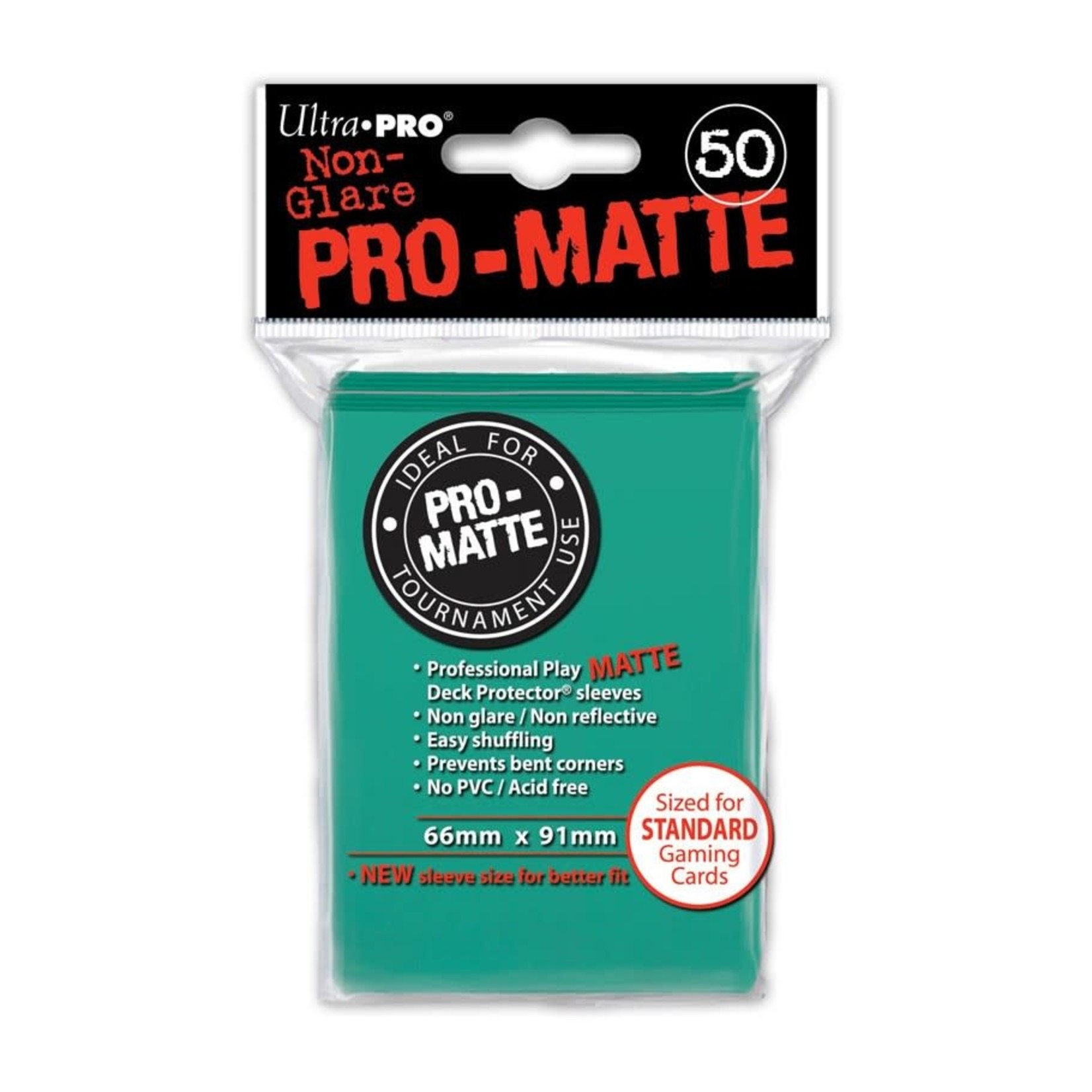 Ultra Pro Card Sleeves: PRO-Matte Aqua, Standard (50 Count)