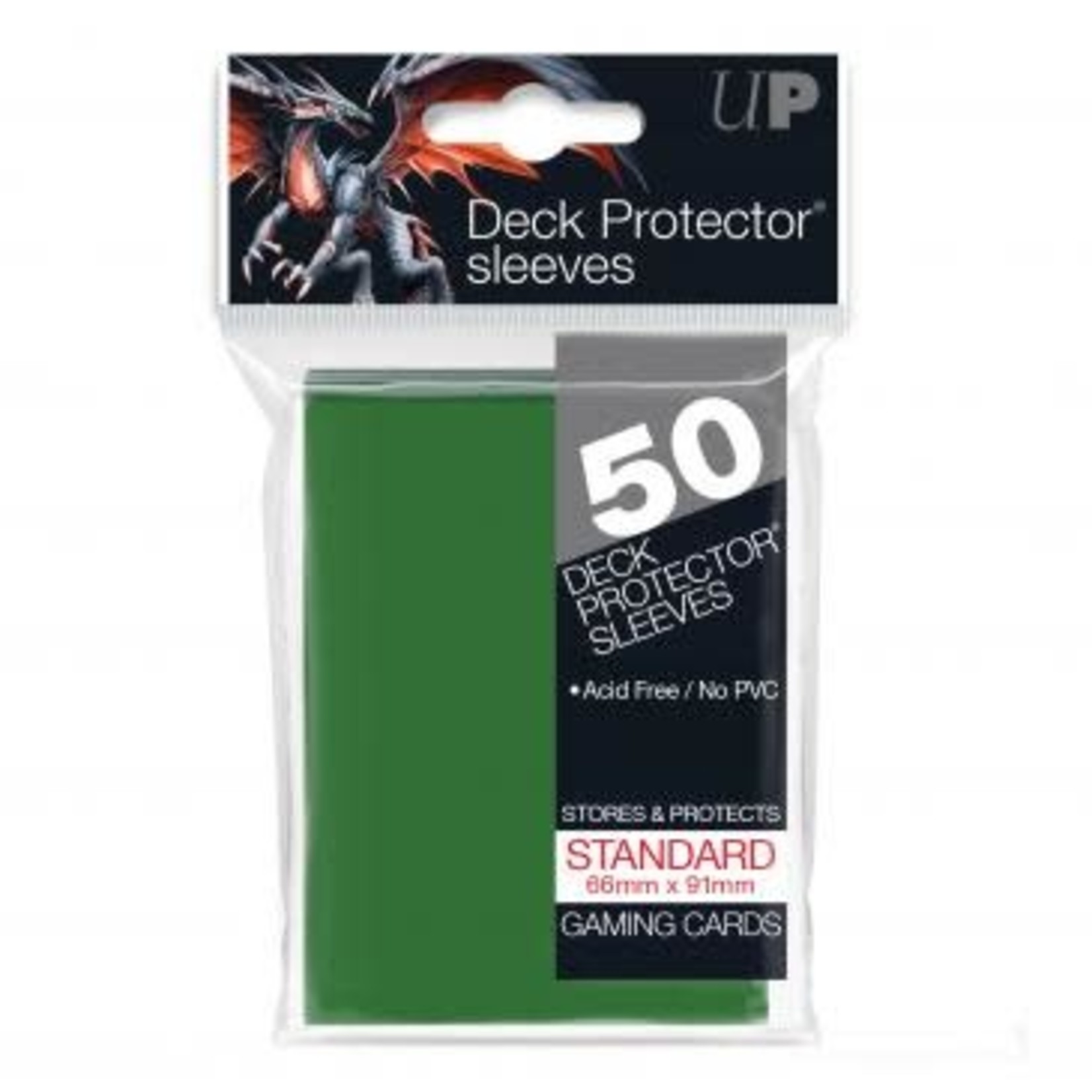 Ultra Pro Card Sleeves: Solid Green (50 Count)