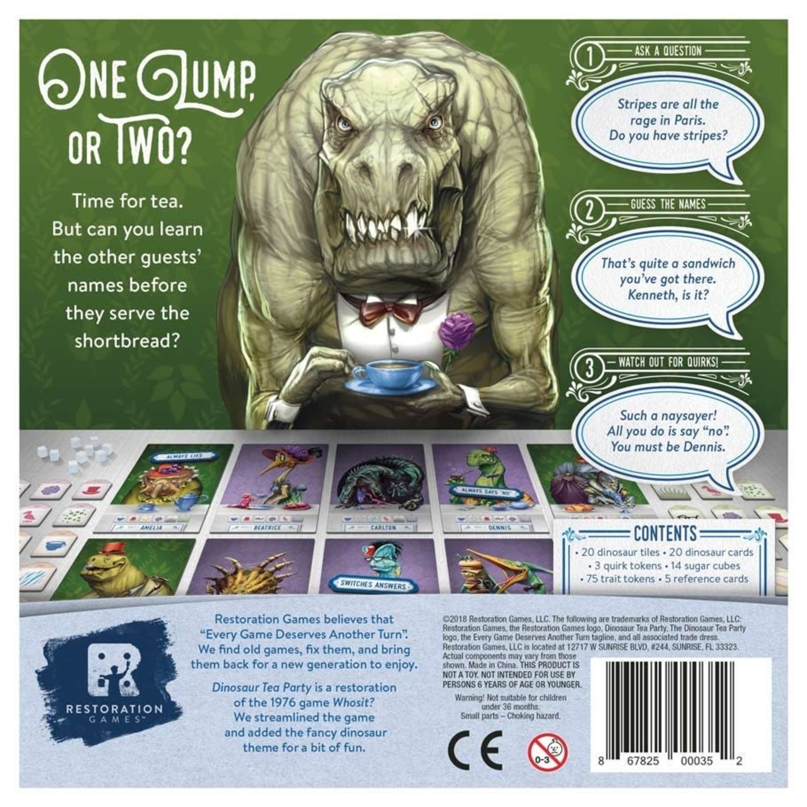 R & R Games Dinosaur Tea Party: A Game of Civilized Deduction