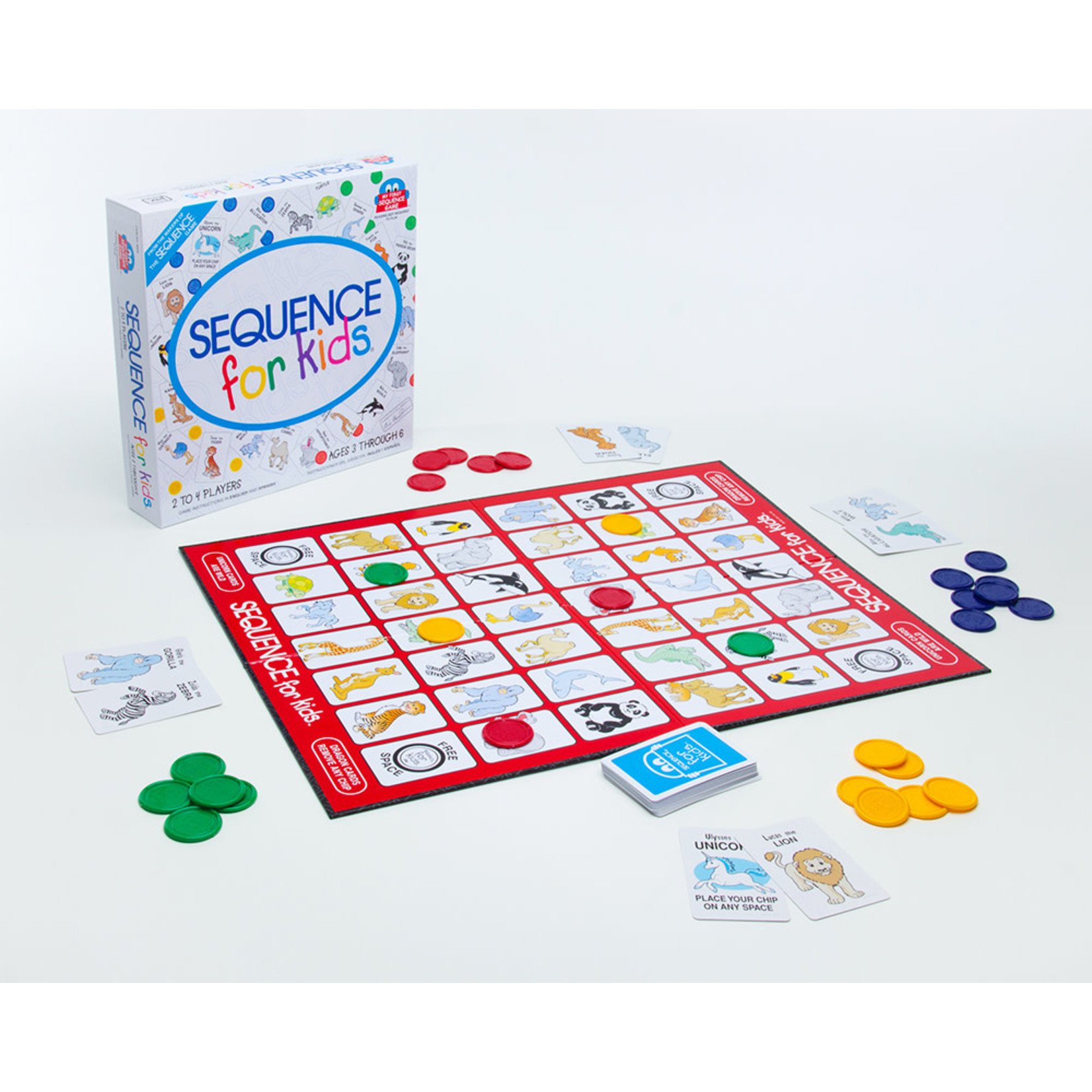 Game Spotlight: Sequence for Kids  It's time for our first Game Spotlight  of the summer! In this video, Lindsey shows Bethany how to play Sequence  for Kids, a fun game for