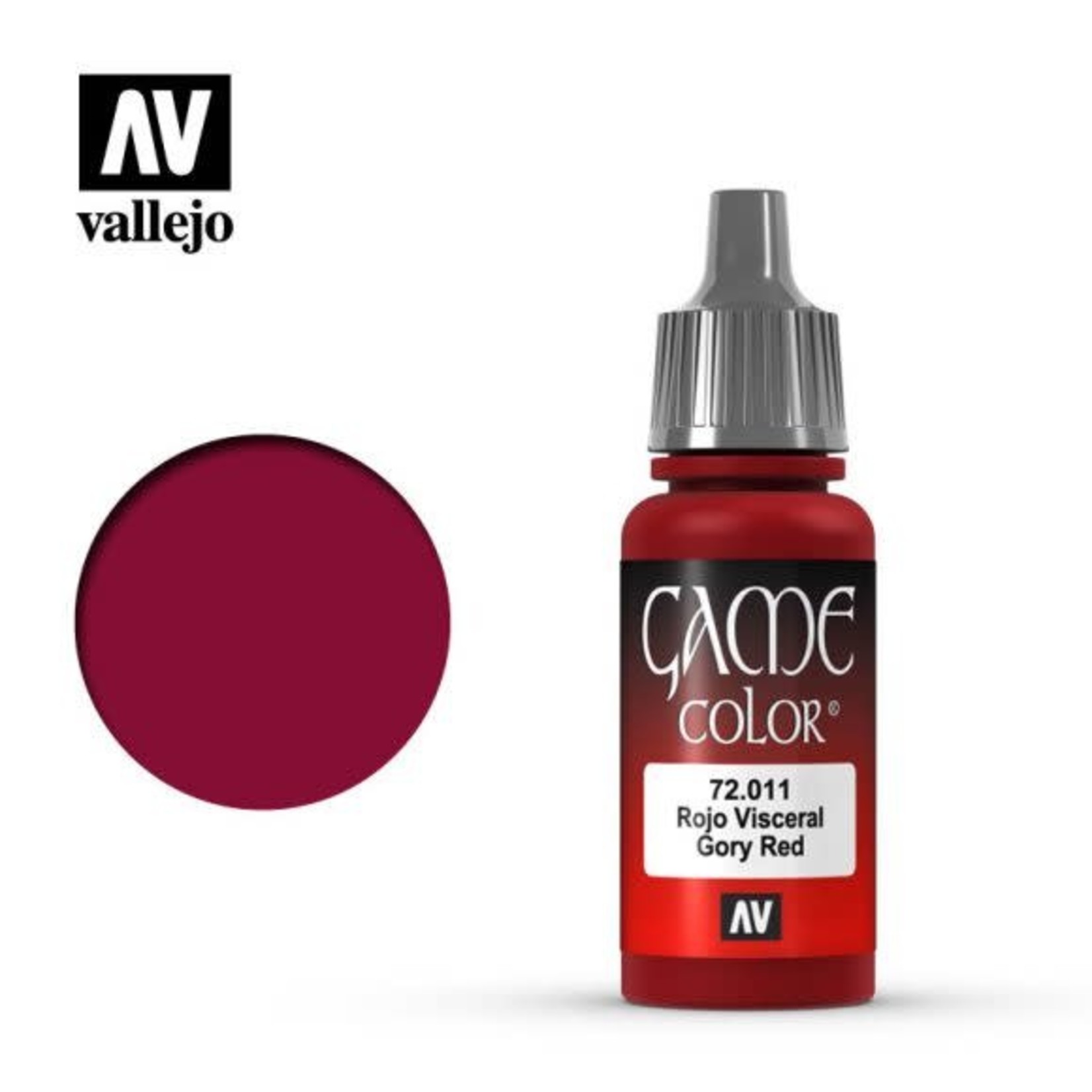 Vallejo Vallejo Game Color Paint: Gory Red 72.011
